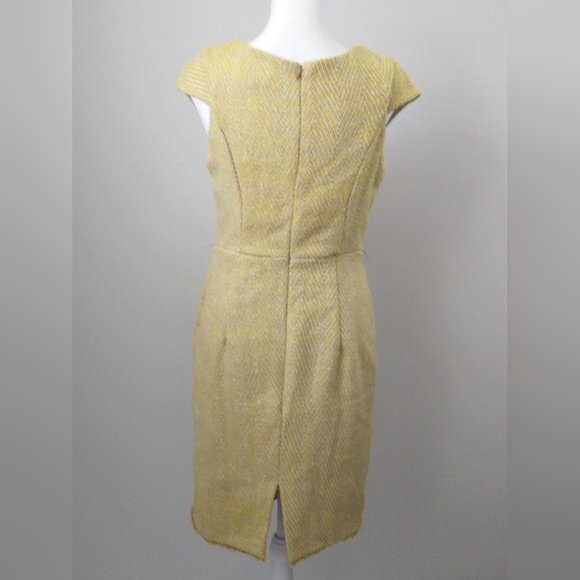 Eva Franco Anthropologie Learning Curve yellow tweed dress 4 - Picture 5 of 9